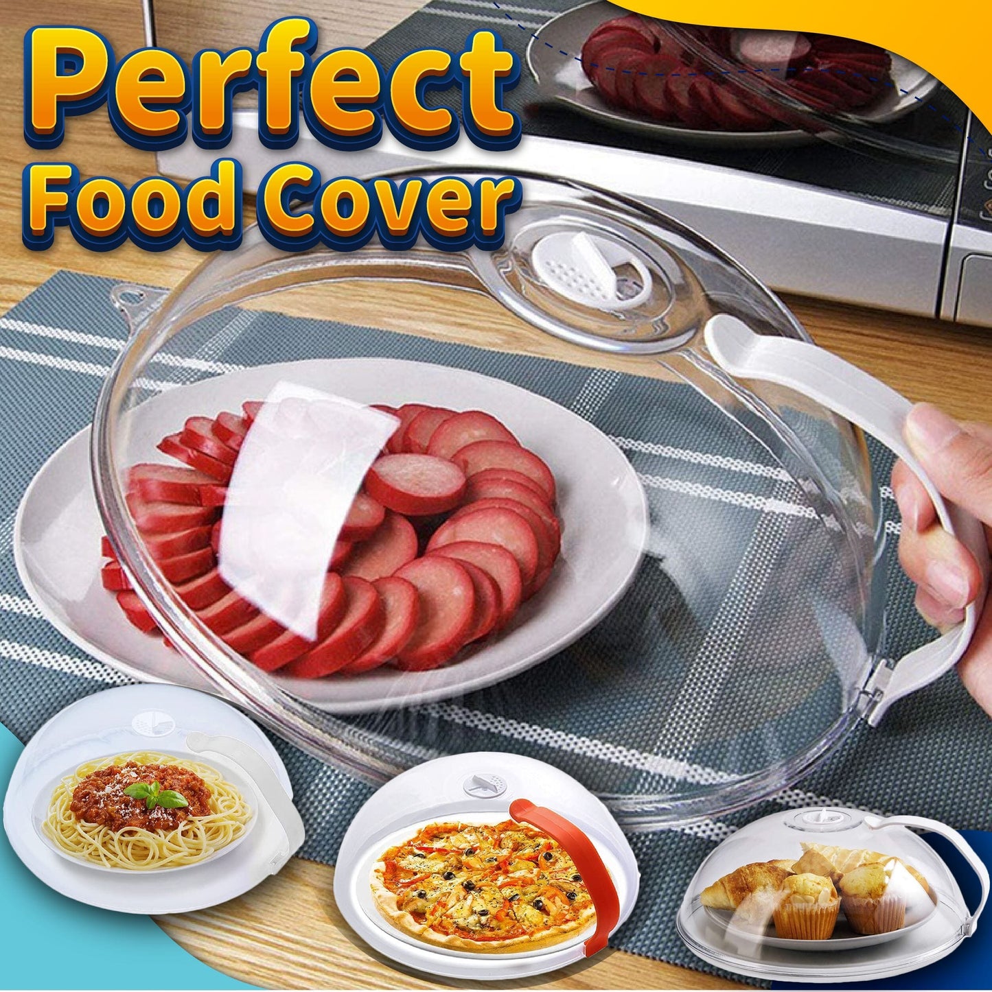 Transparent Microwave Splatter Cover Kitchen & Dining Marcira