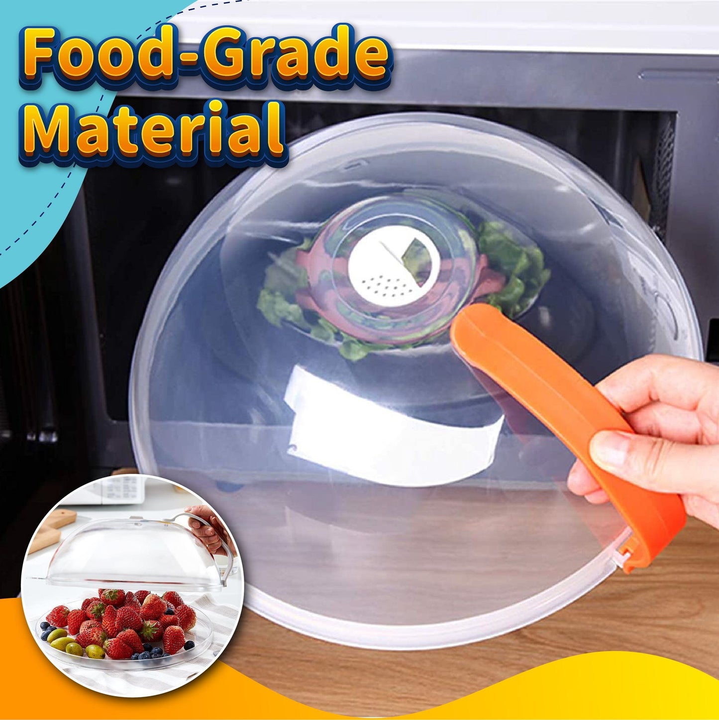 Transparent Microwave Splatter Cover Kitchen & Dining Marcira