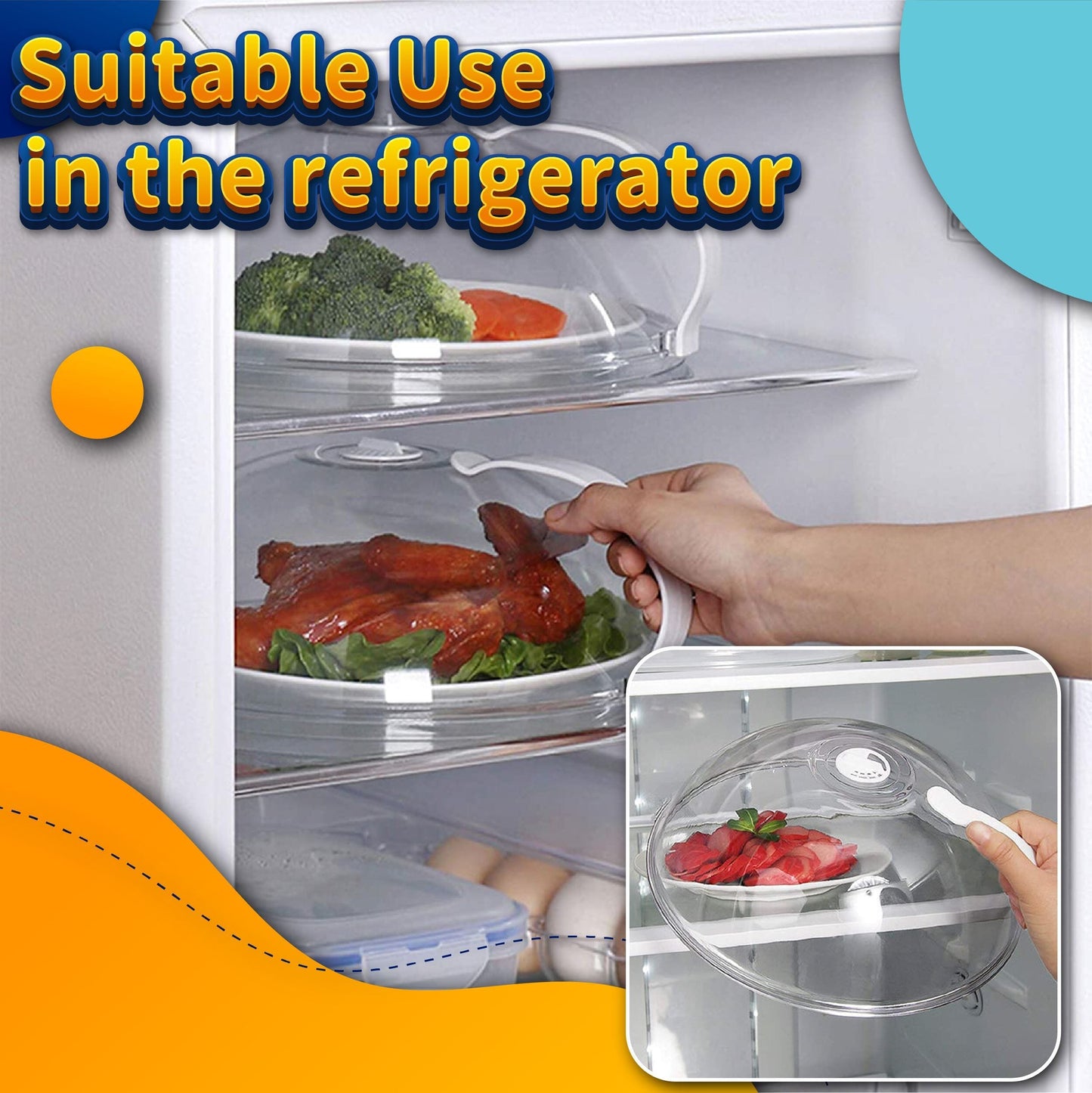 Transparent Microwave Splatter Cover Kitchen & Dining Marcira