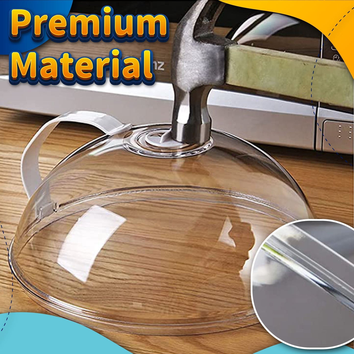 Transparent Microwave Splatter Cover Kitchen & Dining Marcira