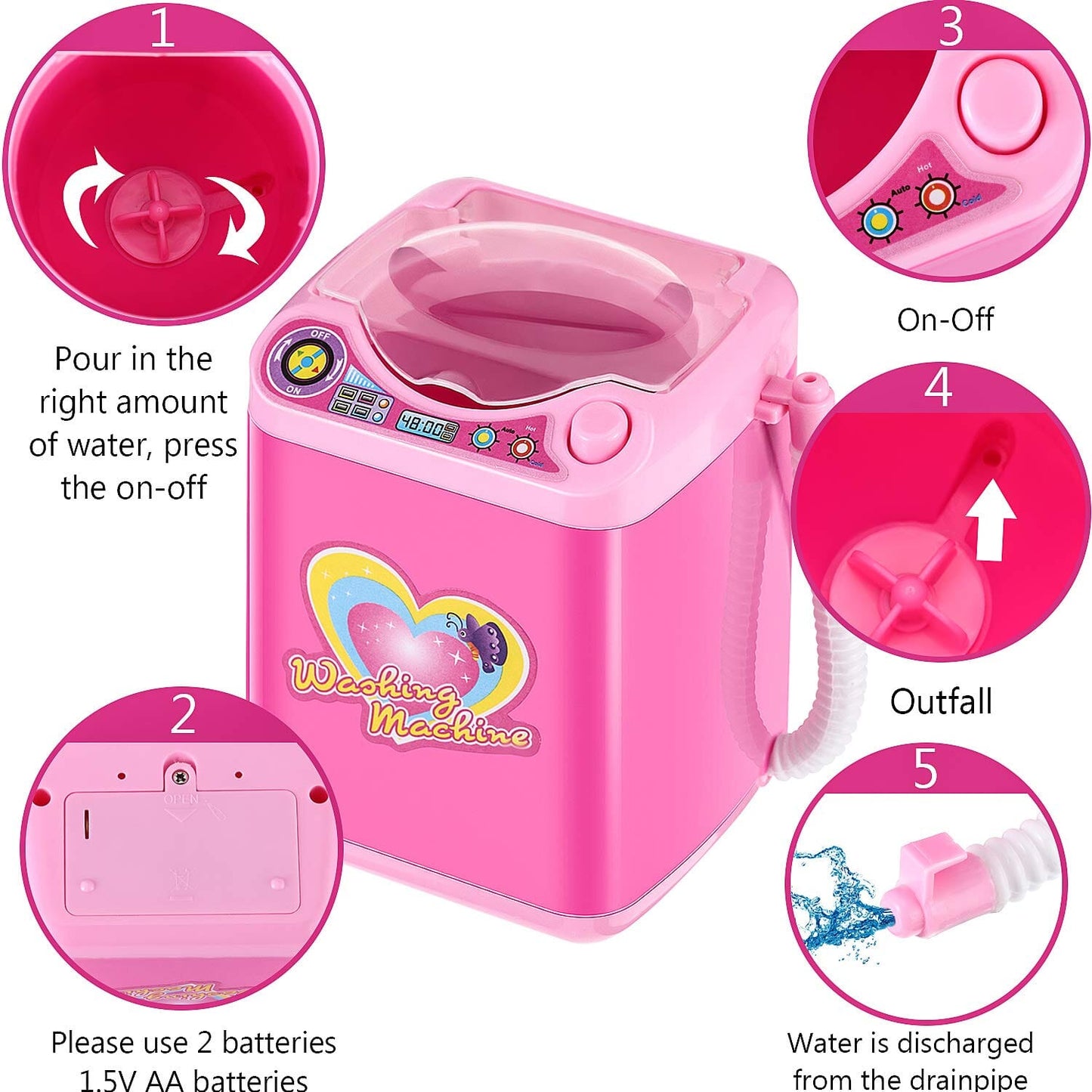 Cute Mini Makeup Washer Marcira
