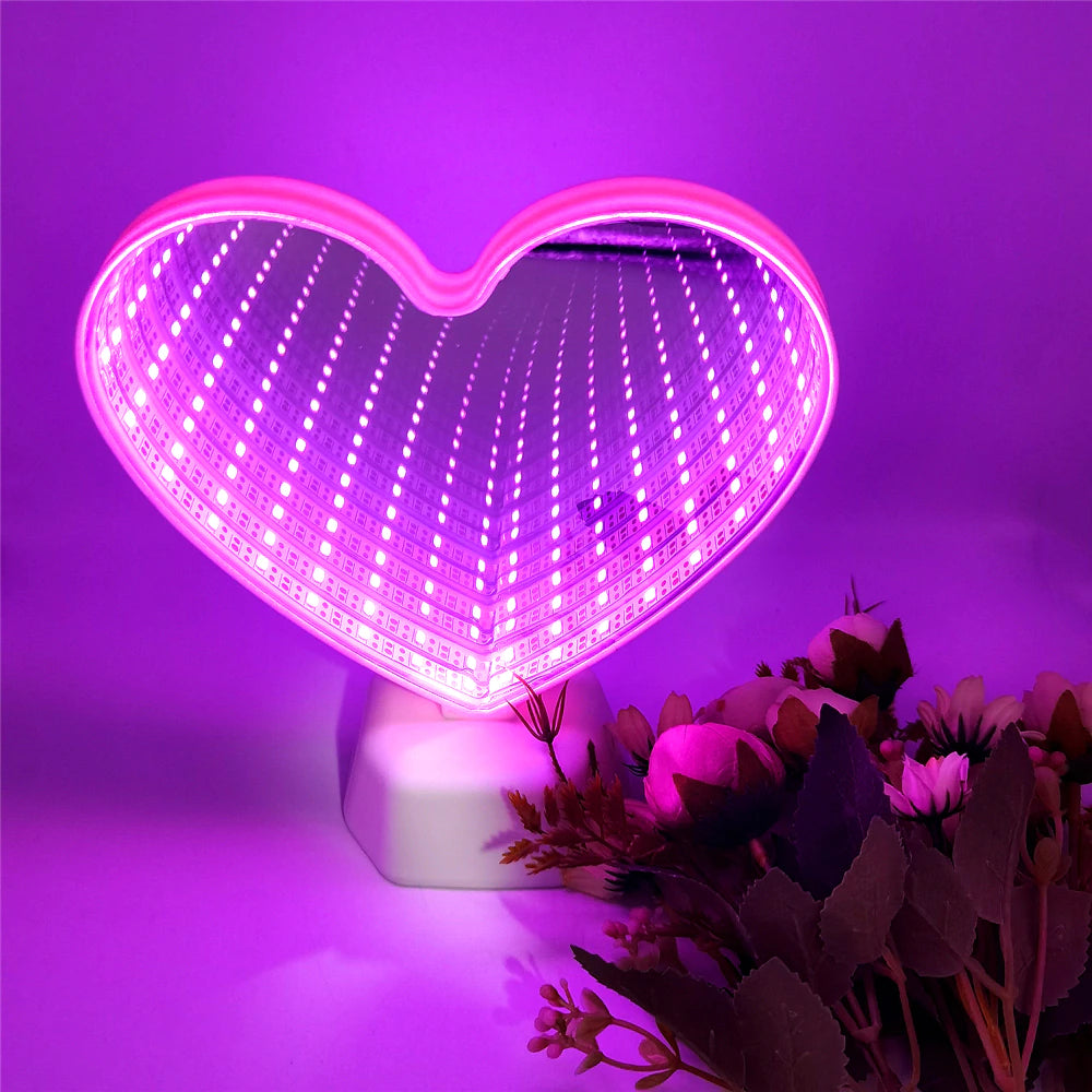 Cute Heart Infinity Mirror Marcira