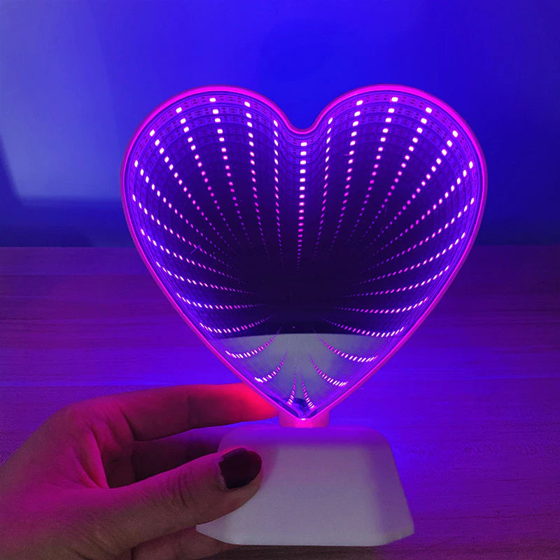 Cute Heart Infinity Mirror Marcira