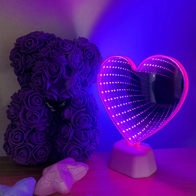 Cute Heart Infinity Mirror Marcira