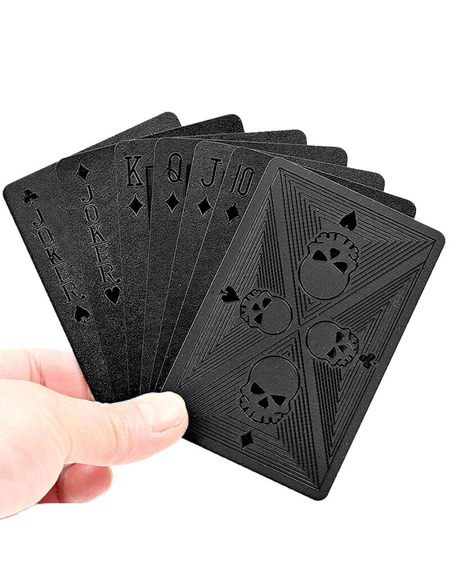 Black Skull Playing Cards manacove Black 1PC