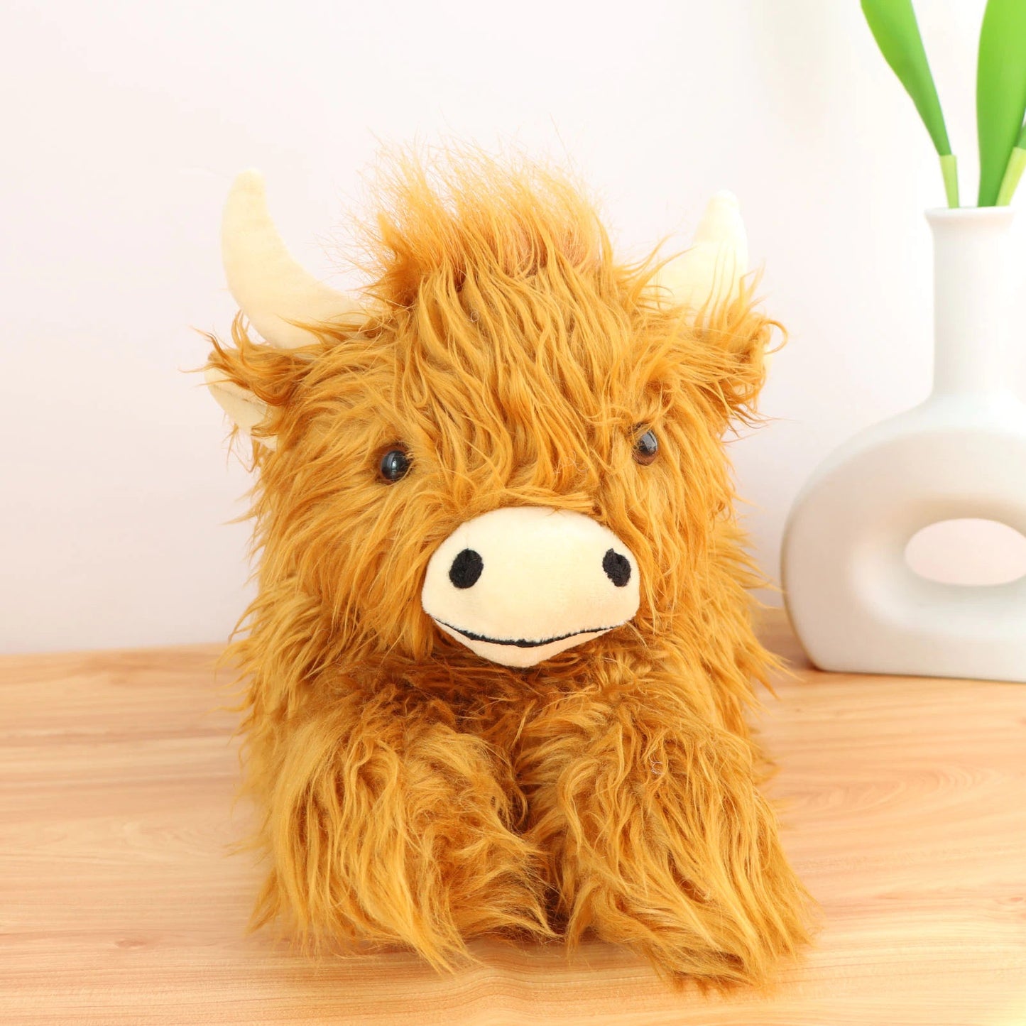 Fuzzy Highland Cow Slippers Marcira