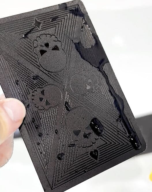 Black Skull Playing Cards Marcira