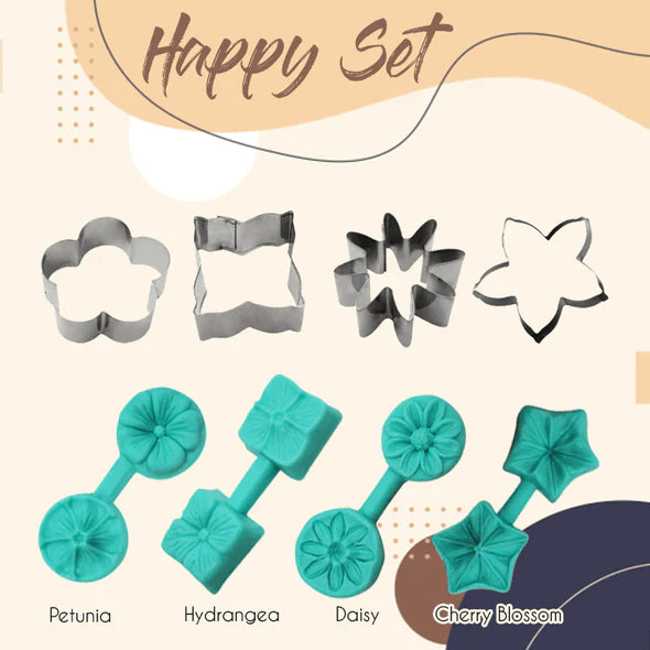 Flower Blossom Sugar Mold Set Marcira