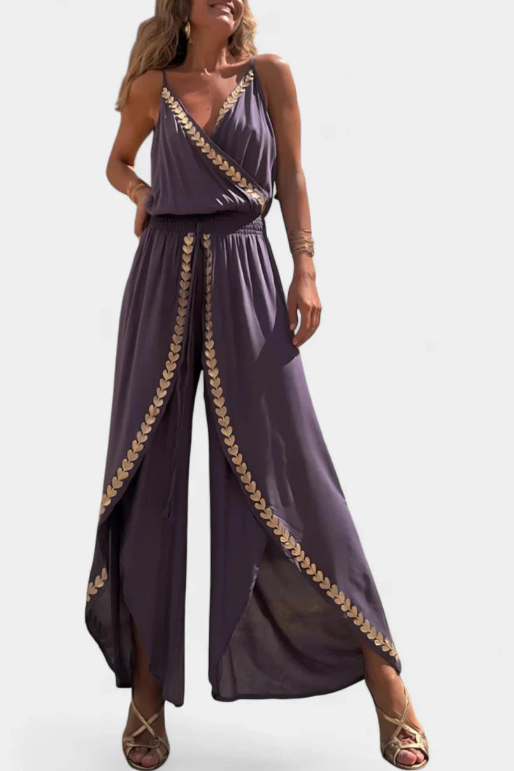 Halo - Sleeveless Open-Leg Jumpsuit