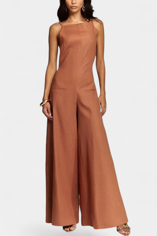 Molly - Wide Leg Halter Jumpsuit