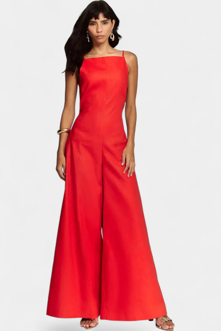 Molly - Wide Leg Halter Jumpsuit