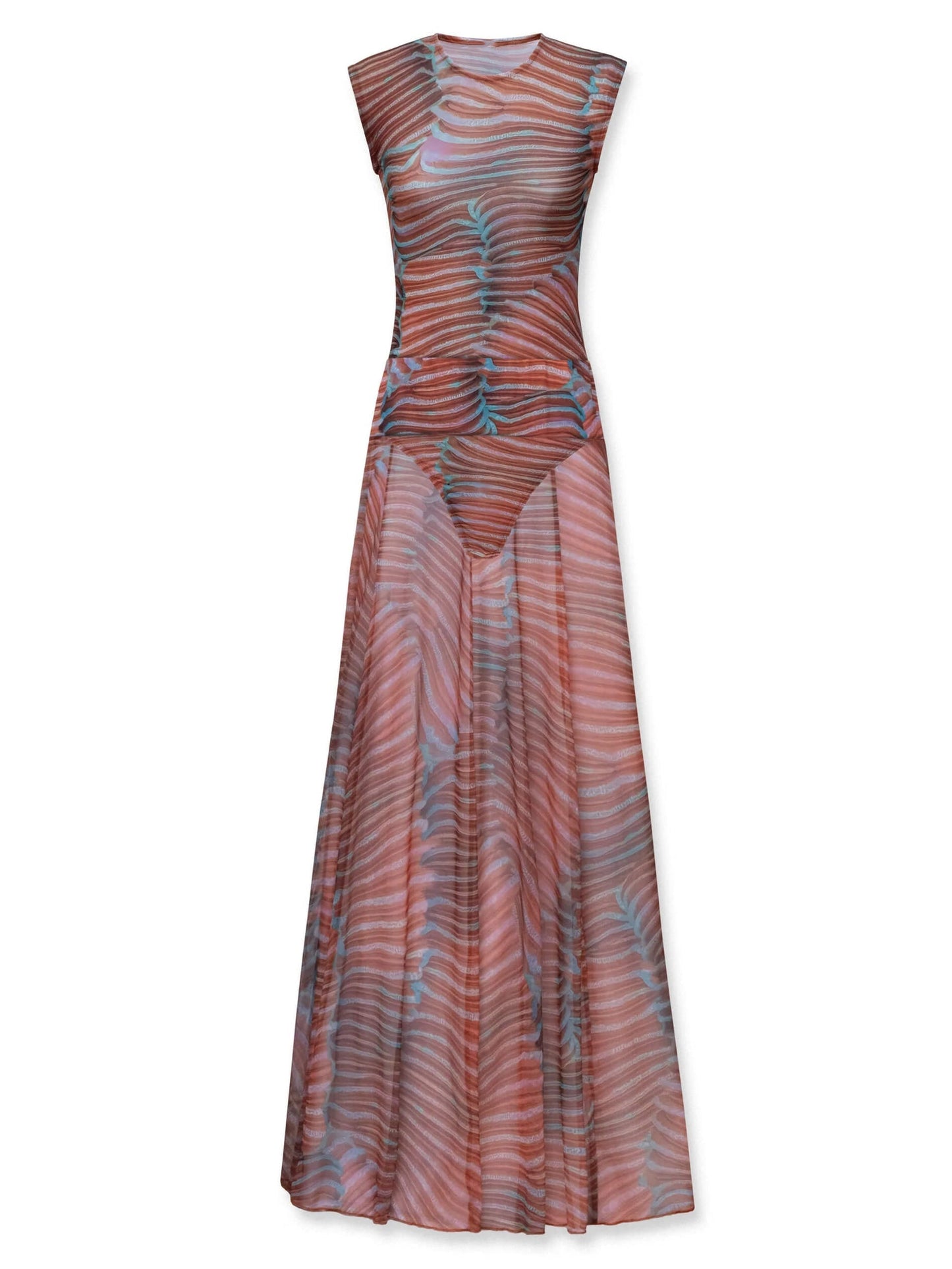 Diana - Sheer Bodysuit Maxi Set