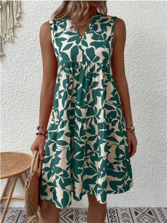 Ariah - Sleeveless Print Dress