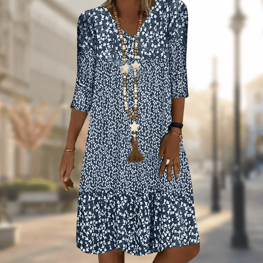 Sophia - Floral Print Midi Dress