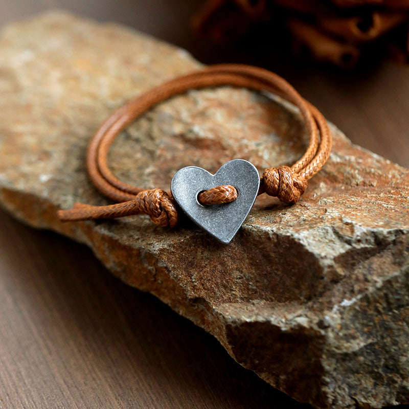 Helen - Heart Cord Bracelet