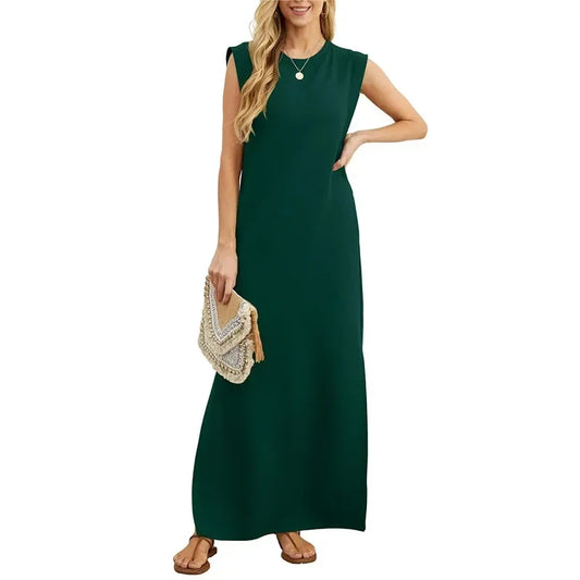 Joanna - Sleeveless Slit Maxi Dress
