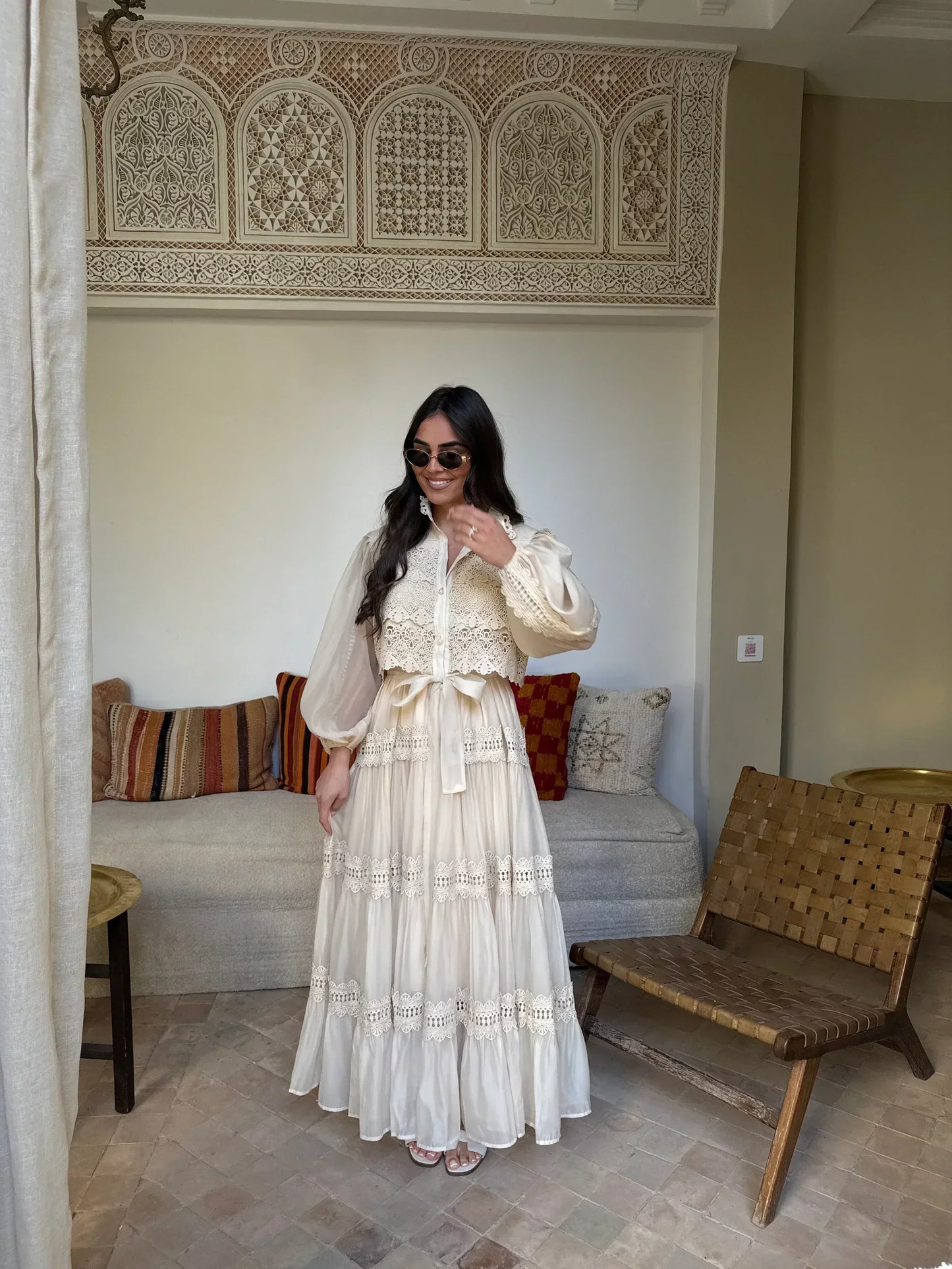 Marina - Button Front Tiered Dress