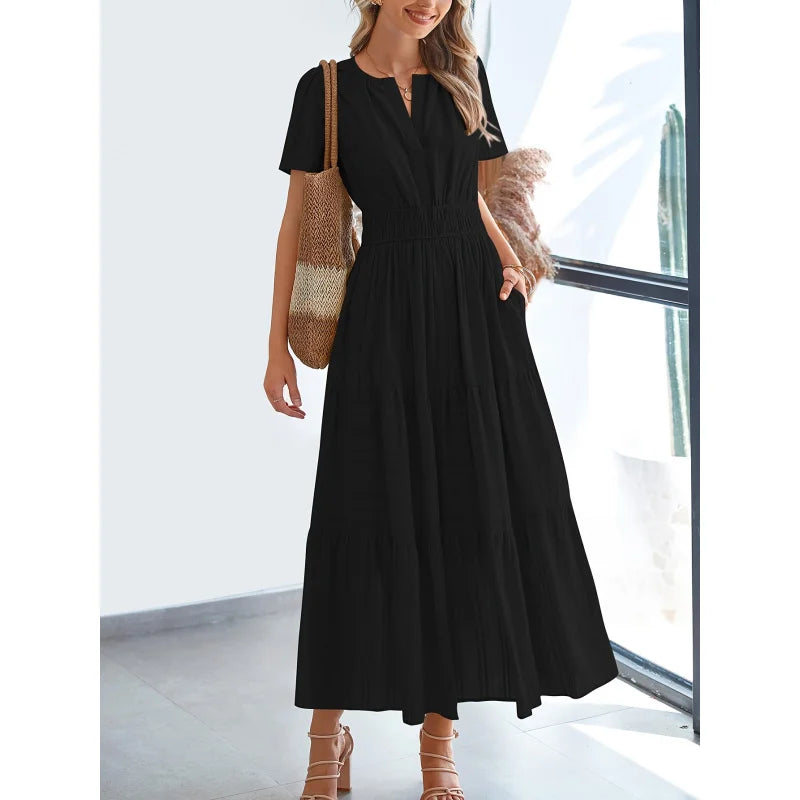Olivia - Tiered Midi Dress