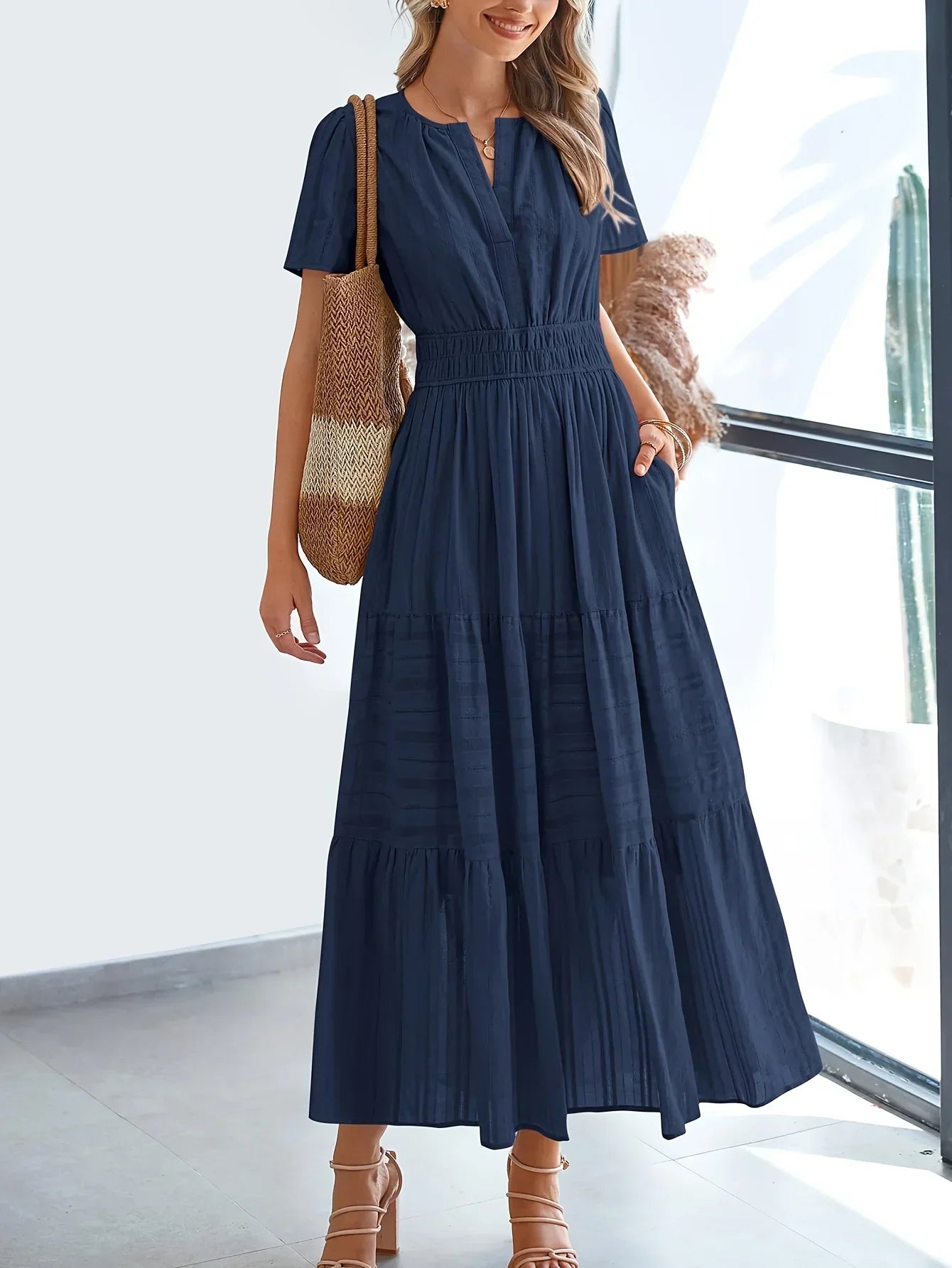 Olivia - Tiered Midi Dress