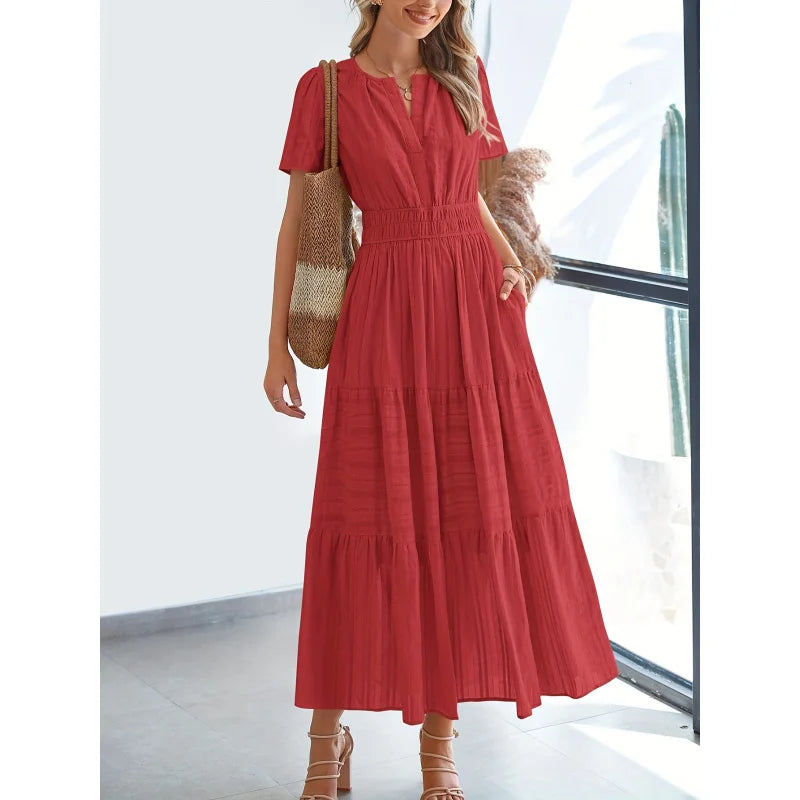 Olivia - Tiered Midi Dress
