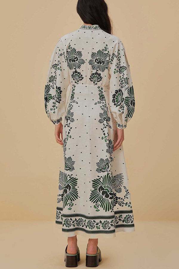 Nancy - Floral Button Shirt Dress