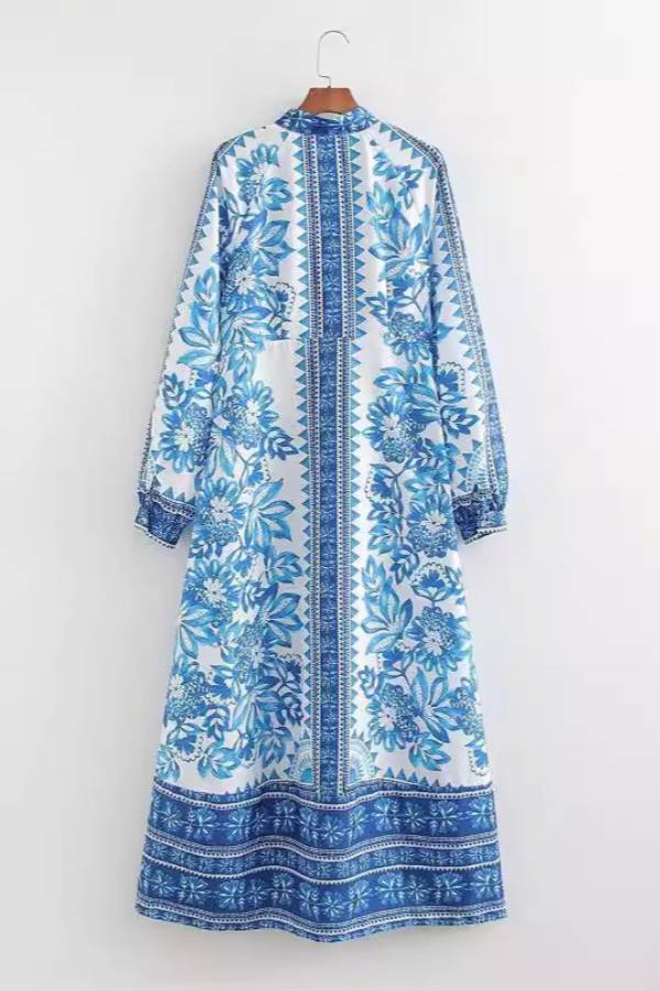 Nancy - Floral Button Shirt Dress