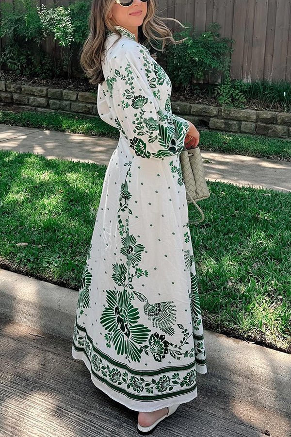 Nancy - Floral Button Shirt Dress