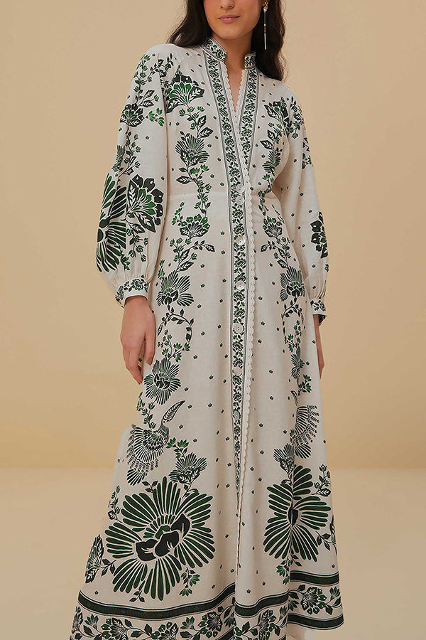 Nancy - Floral Button Shirt Dress