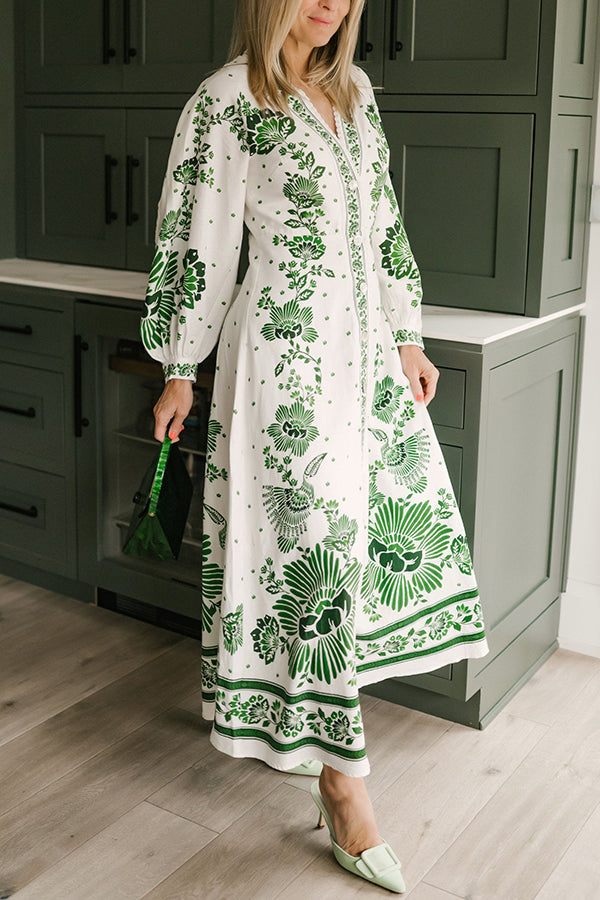 Nancy - Floral Button Shirt Dress