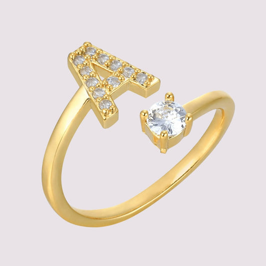 Cute Initial Ring