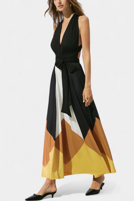 Avah - Sleeveless V-Neck Dress