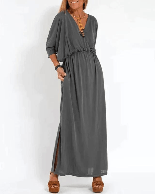 Zara - Relaxed V-Neck Dress
