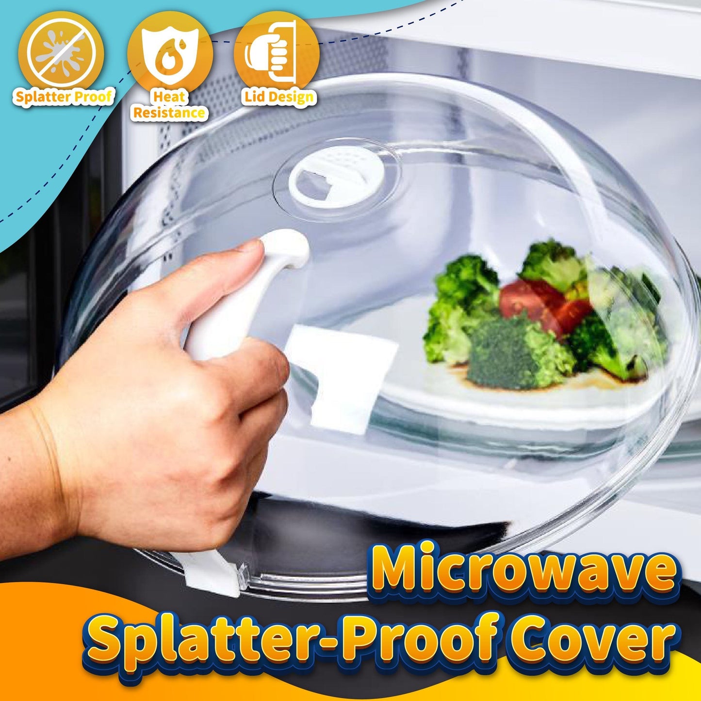 Transparent Microwave Splatter Cover Kitchen & Dining Marcira 