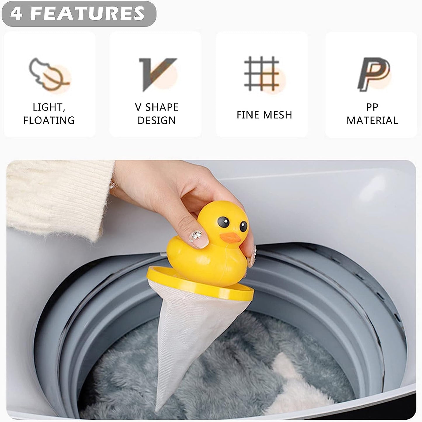 Laundry Duck Hair Catcher