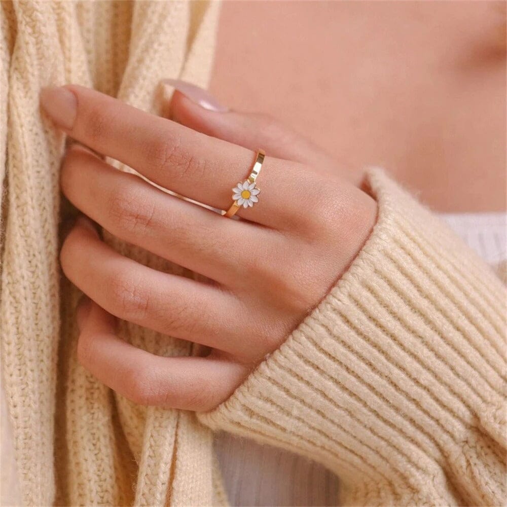 Cute Daisy Fidget Ring Marcira 