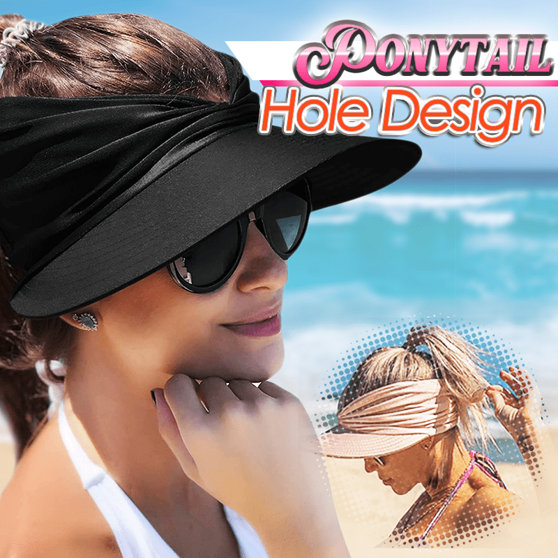 Sun Visor Ponytail Hat