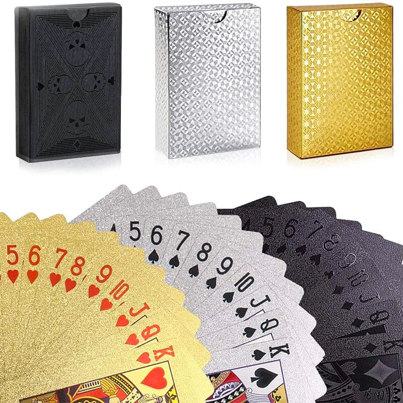 Magical Lux Playing Cards manacove Value Set (Black+Gold+Silver) 1PC 